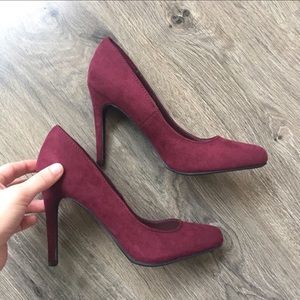 Lauren Conrad Blossom Wine Heels